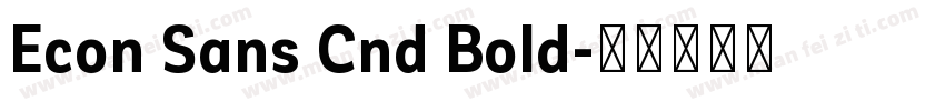 Econ Sans Cnd Bold字体转换